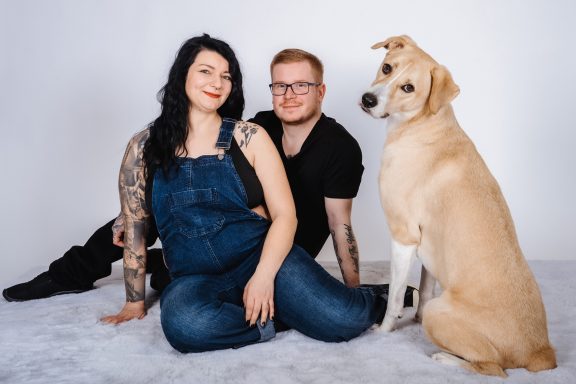 Familienportrait mit natürlicher Ausstrahlung